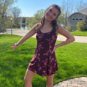 Flower dress, it runs big